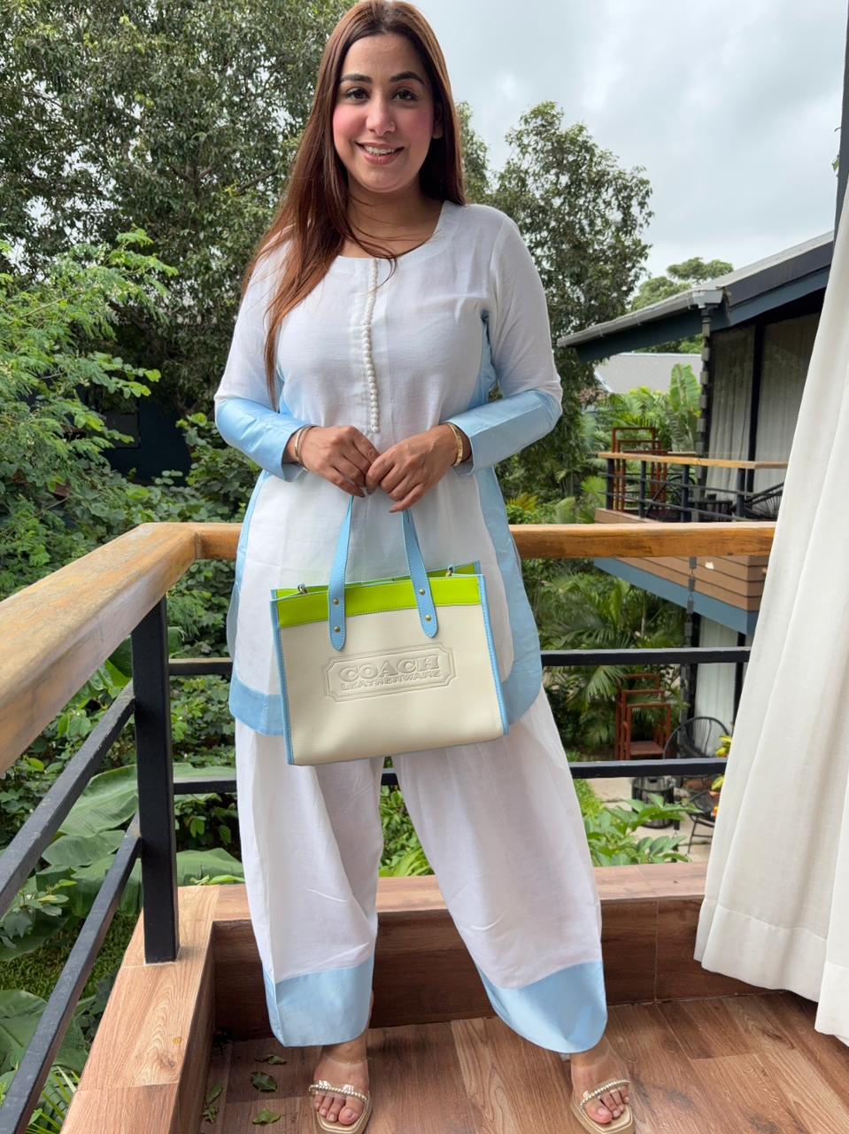 Pure cotton linen Coord set