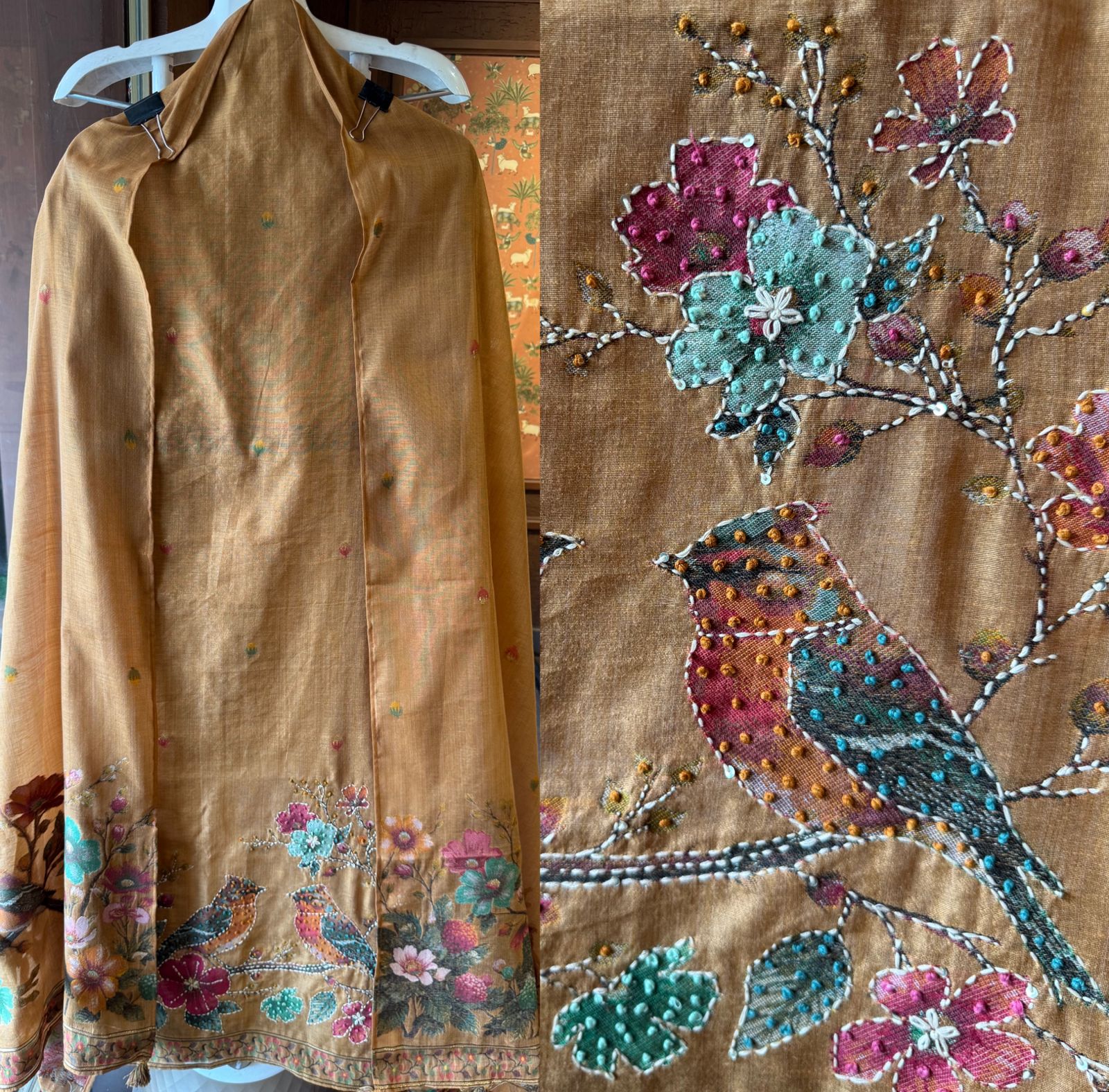 Mul cotton chanderi Unstitched Suits