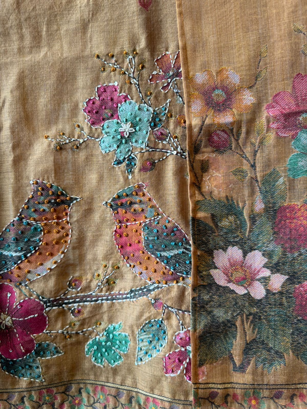 Mul cotton chanderi Unstitched Suits