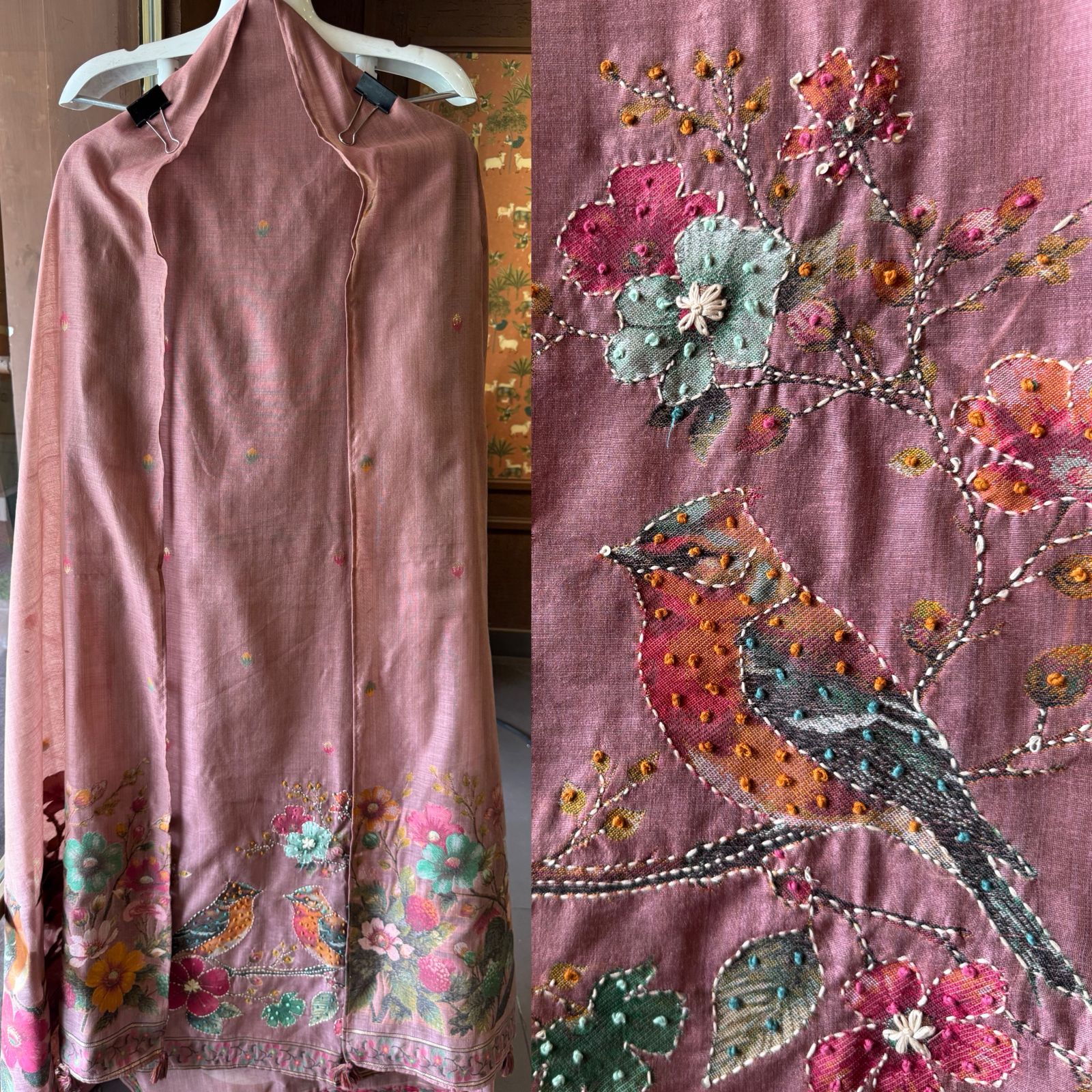 Mul cotton chanderi Unstitched Suits