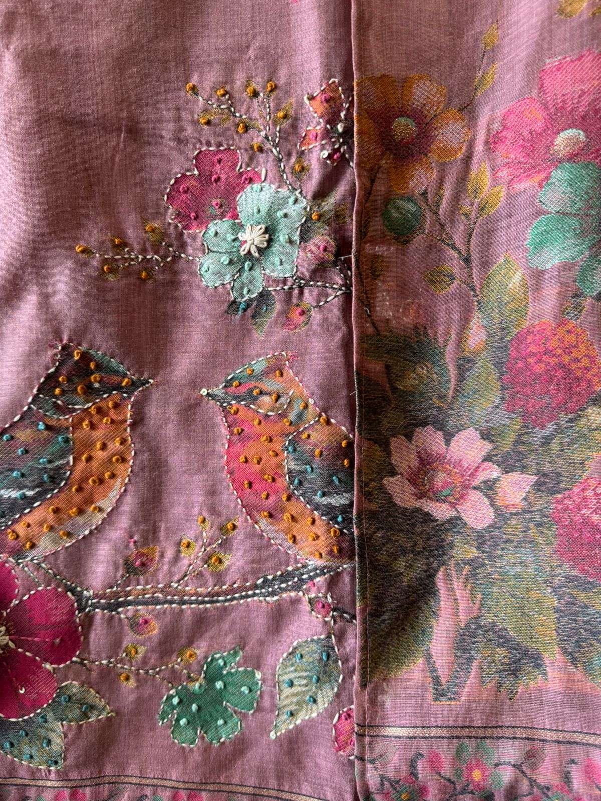 Mul cotton chanderi Unstitched Suits