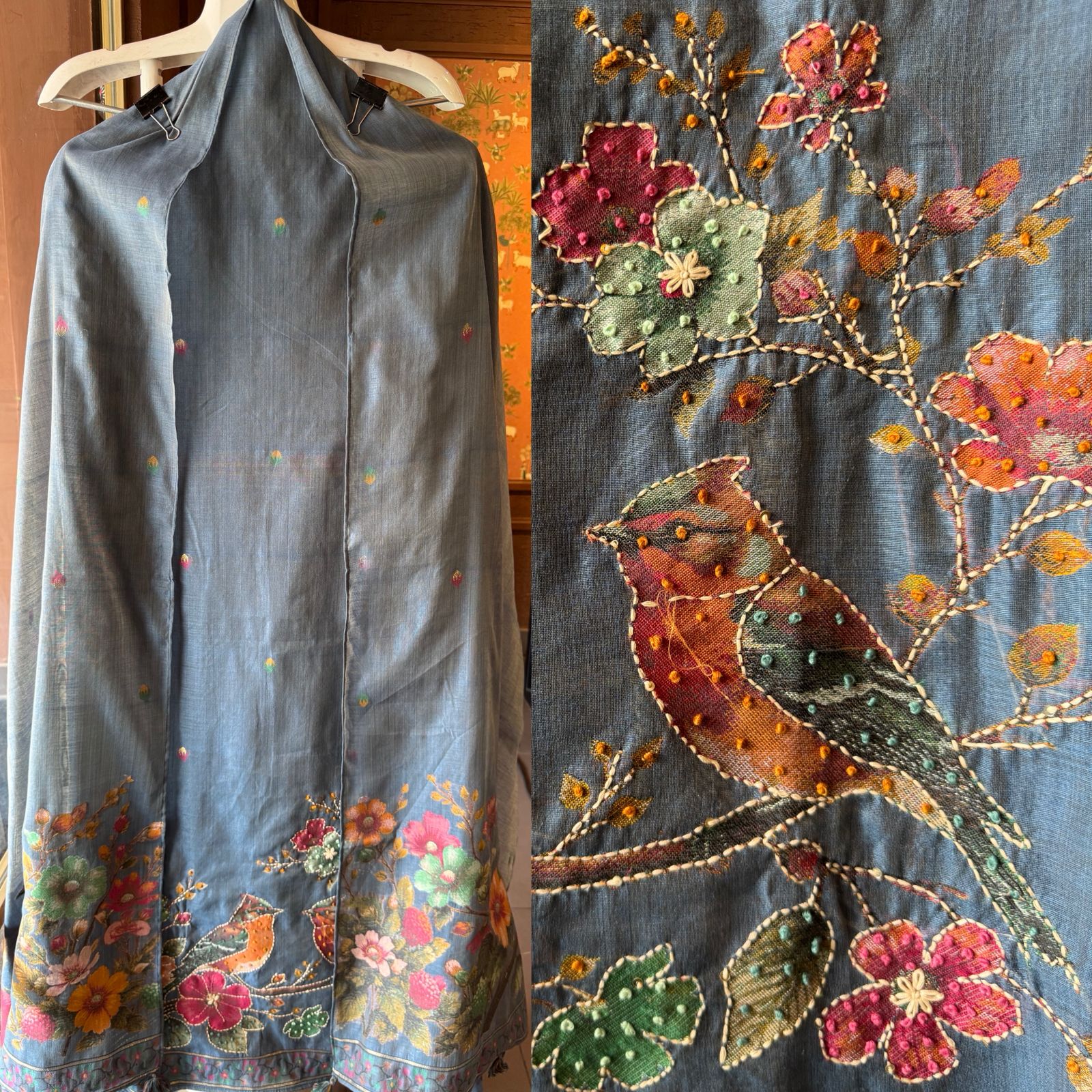 Mul cotton chanderi Unstitched Suits