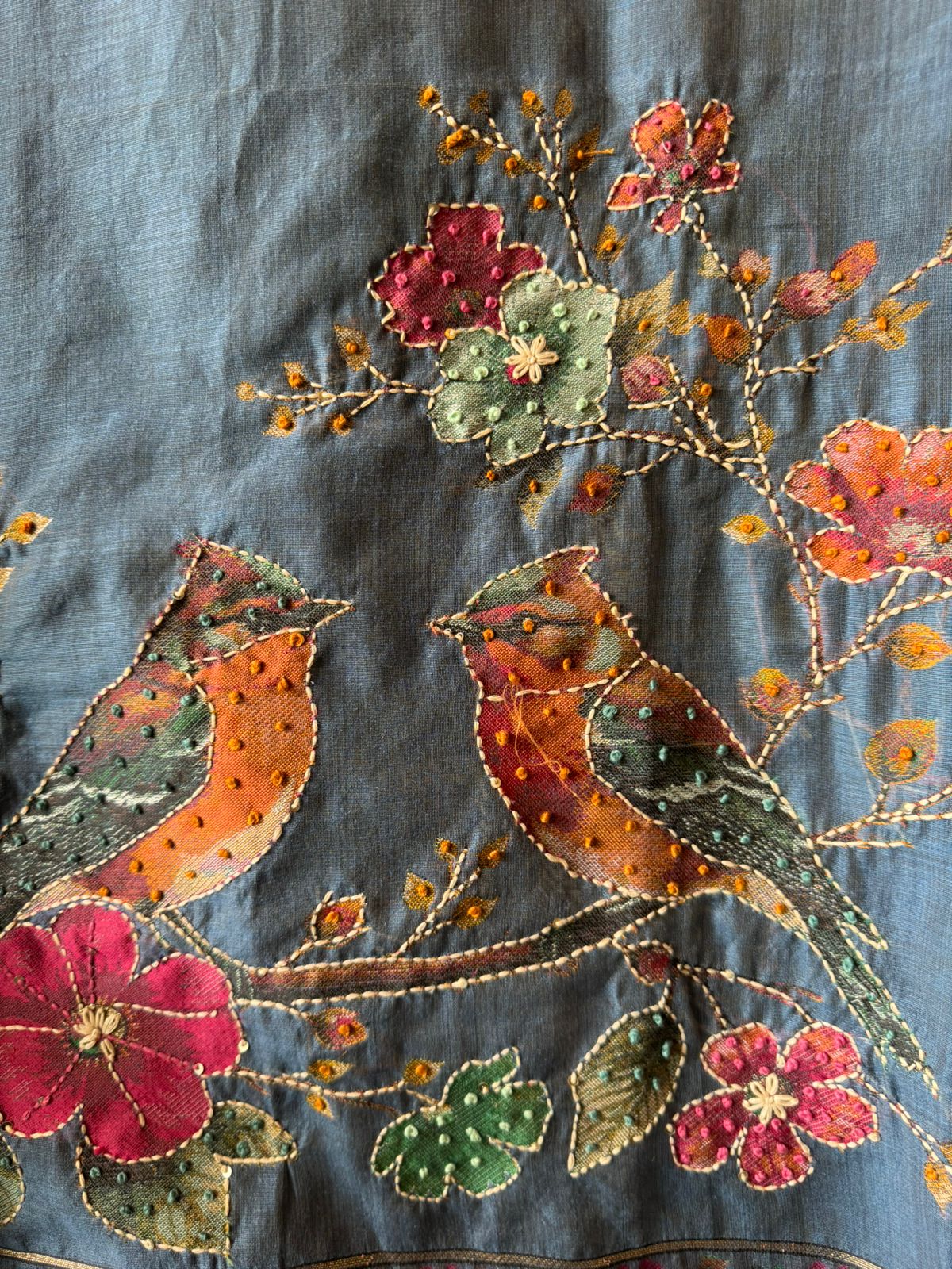 Mul cotton chanderi Unstitched Suits