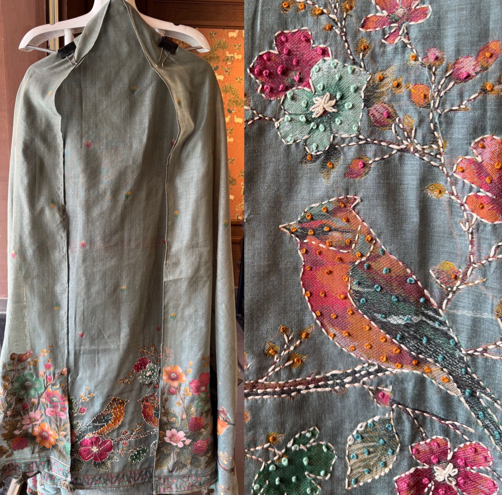 Mul cotton chanderi Unstitched Suits