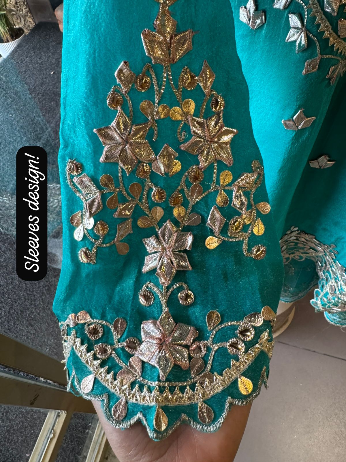 Pure Stitched tissue sharara set