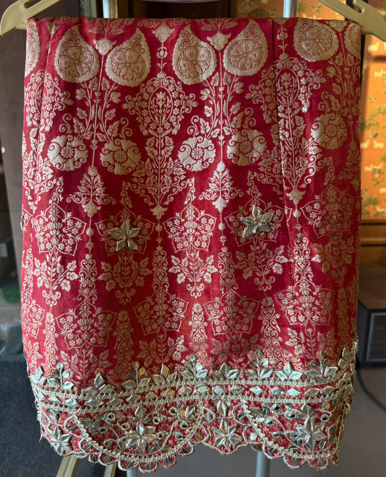 Pure Stitched tissue sharara set