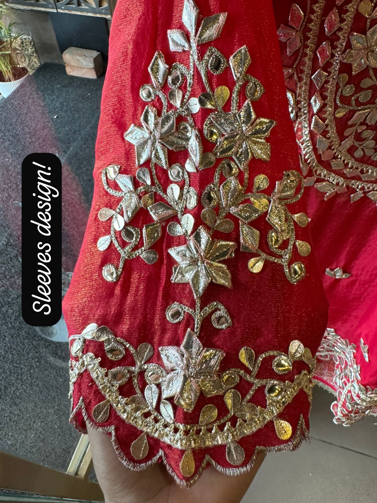 Pure Stitched tissue sharara set