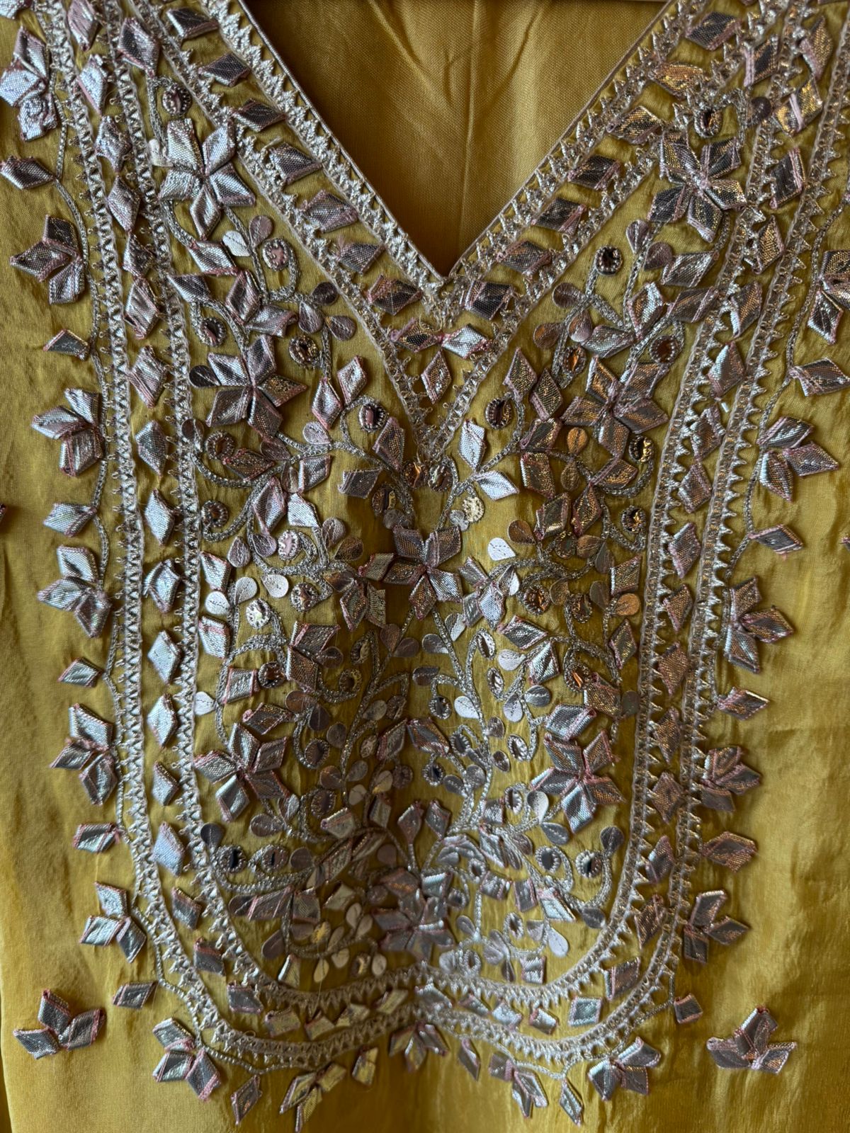 Pure Stitched tissue sharara set