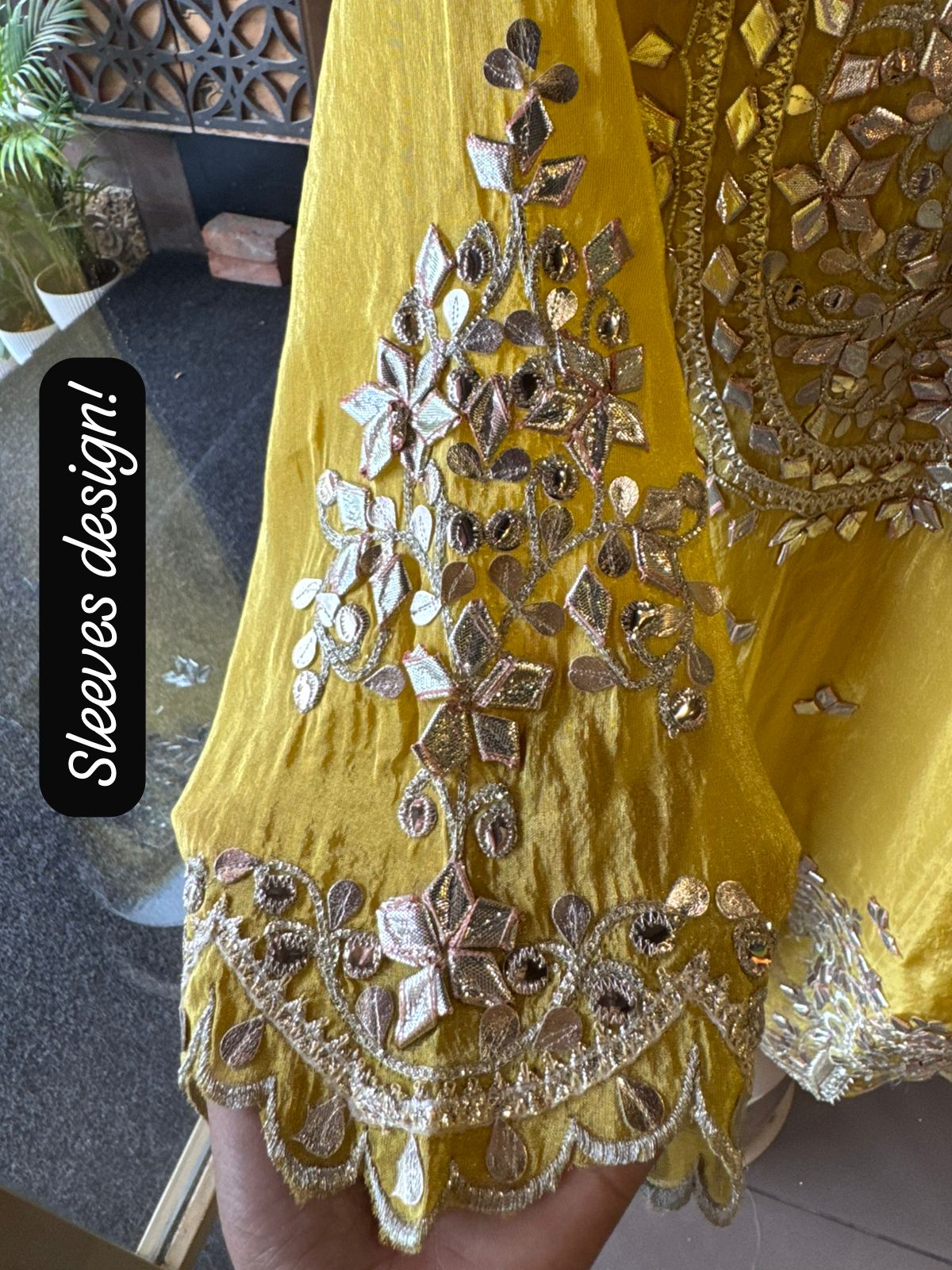 Pure Stitched tissue sharara set