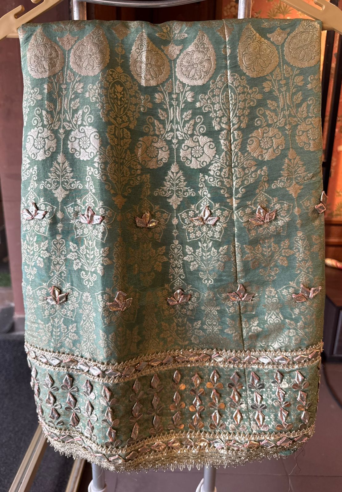 Pure Stitched tissue sharara set