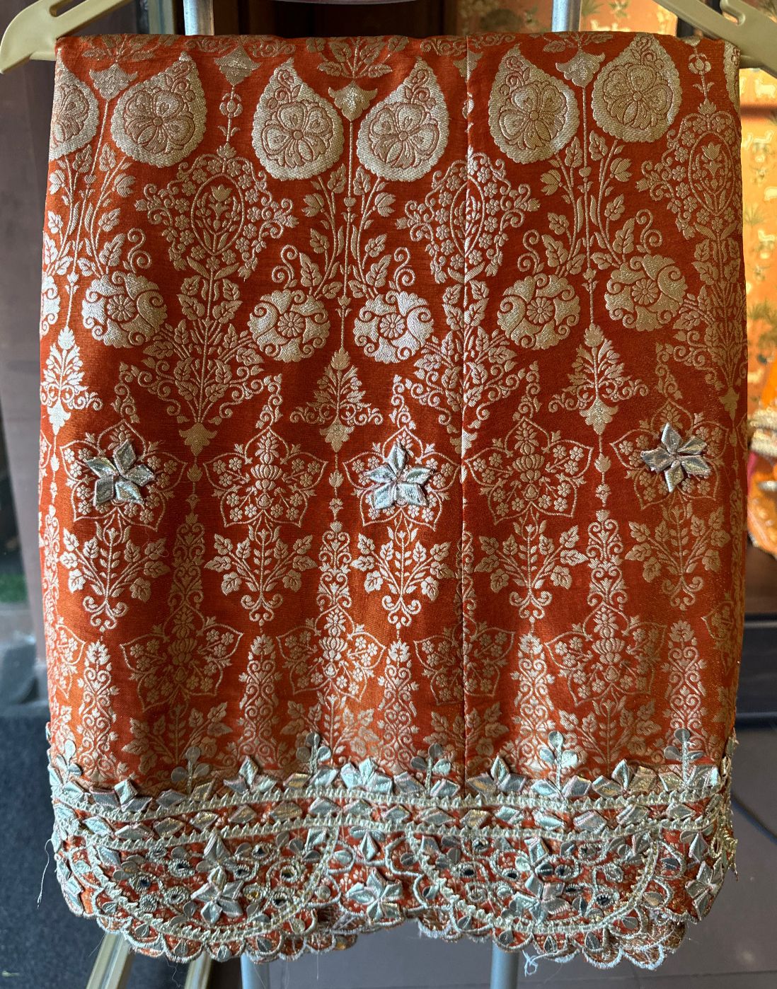 Pure Stitched tissue sharara set