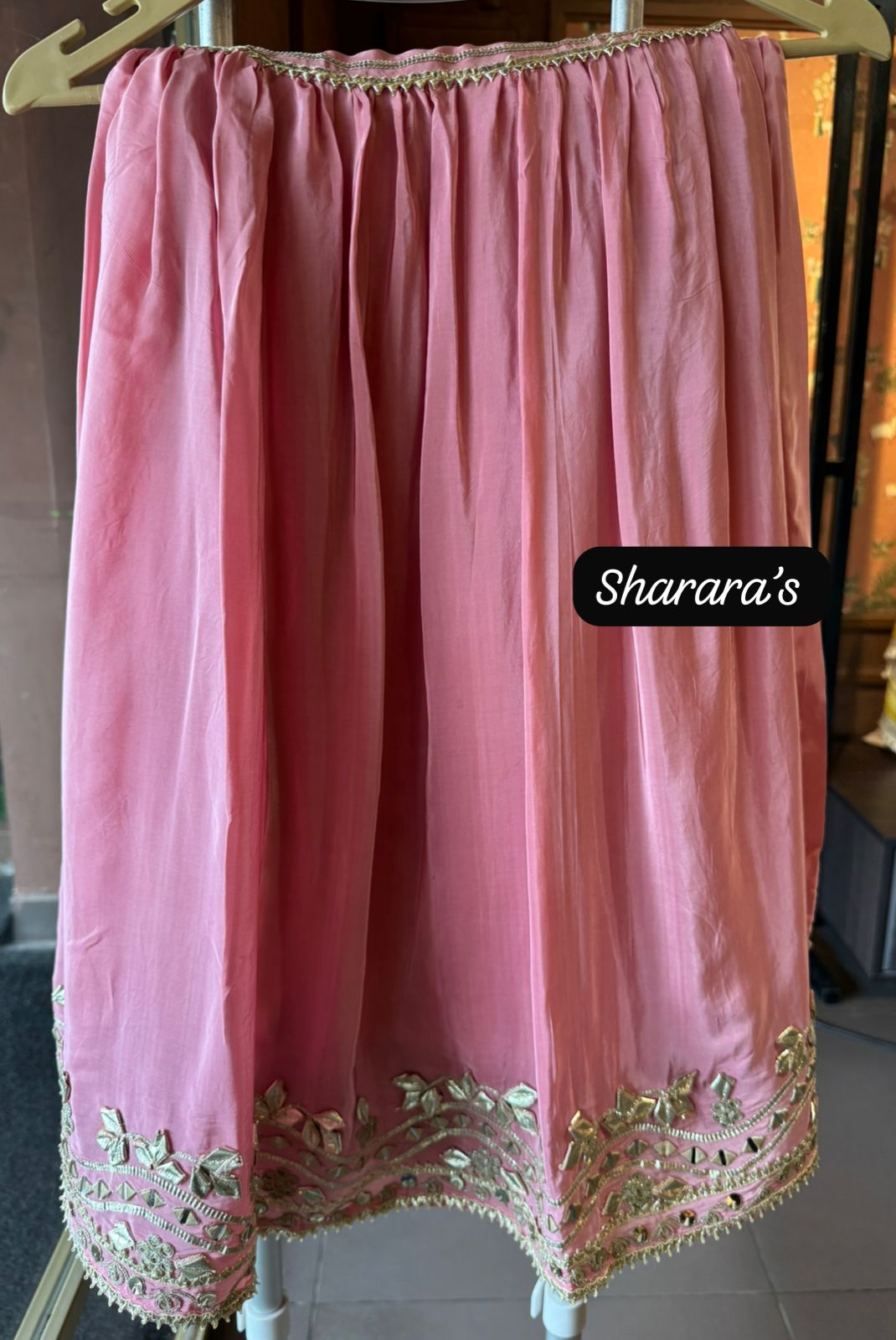 Pure crepe stitched kaaftan set