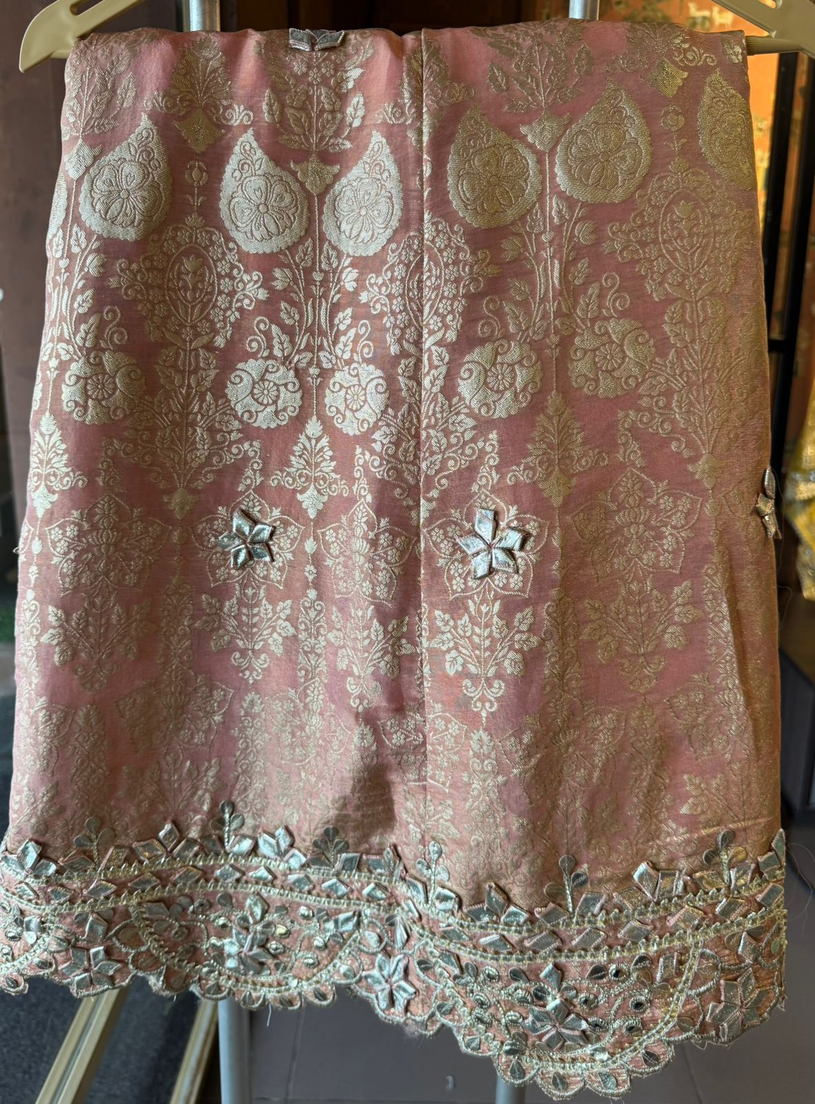 Pure Stitched tissue sharara set