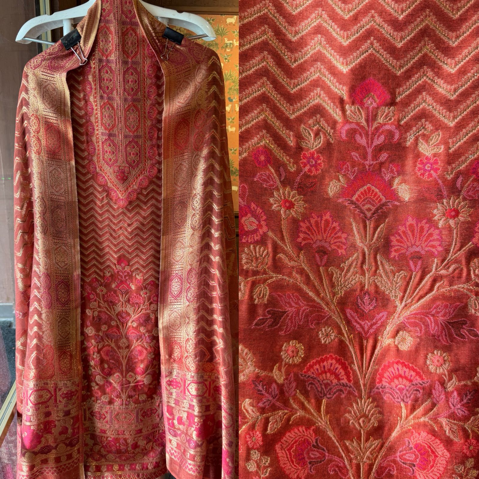 Pure jamdaani cotton Silk Suit