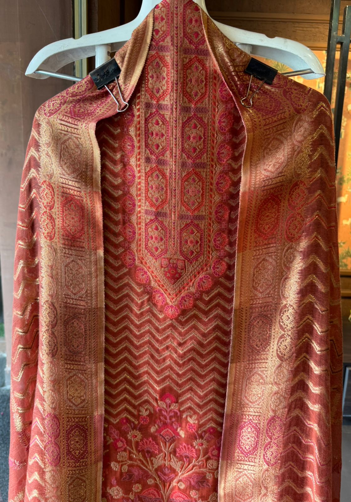 Pure jamdaani cotton Silk Suit