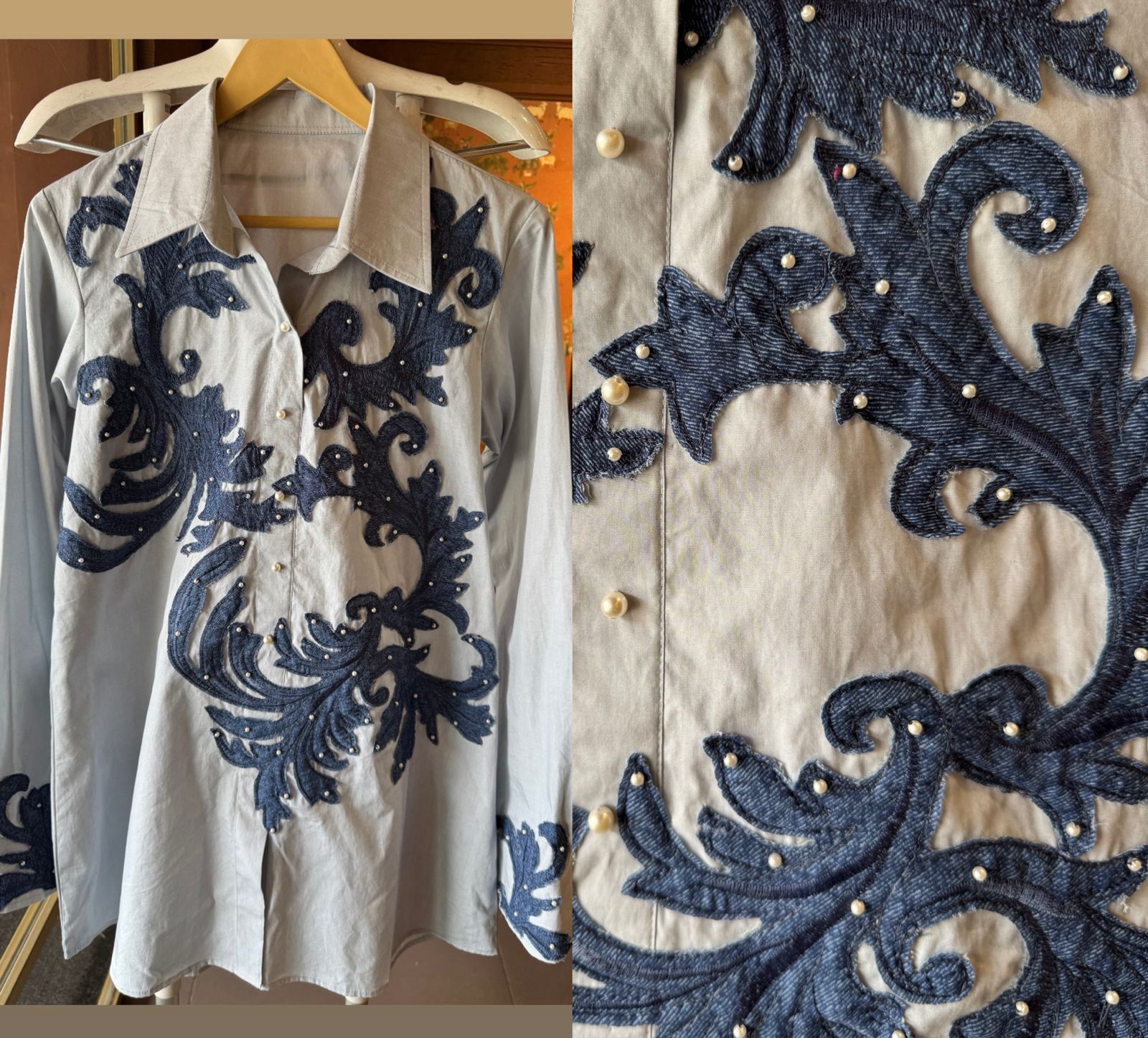 Pure cotton base of the shirt