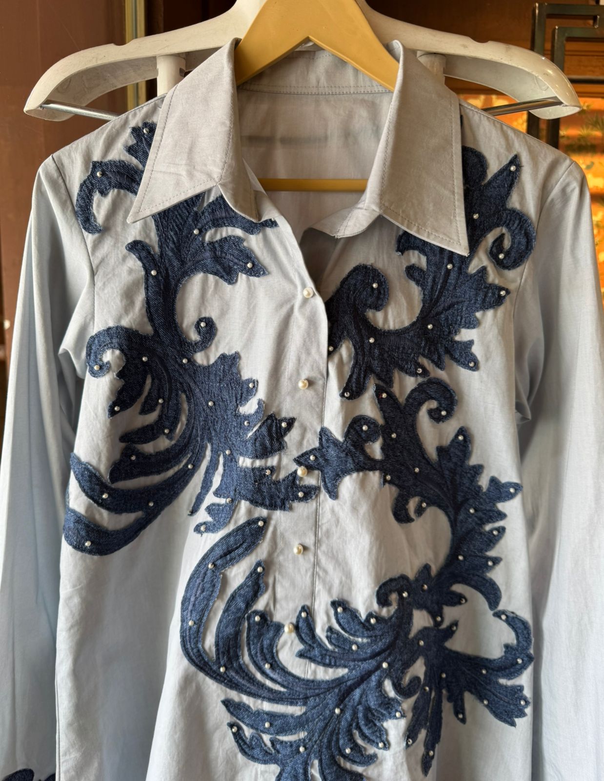 Pure cotton base of the shirt