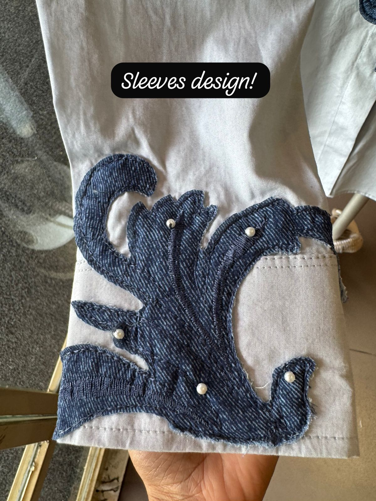 Pure cotton base of the shirt