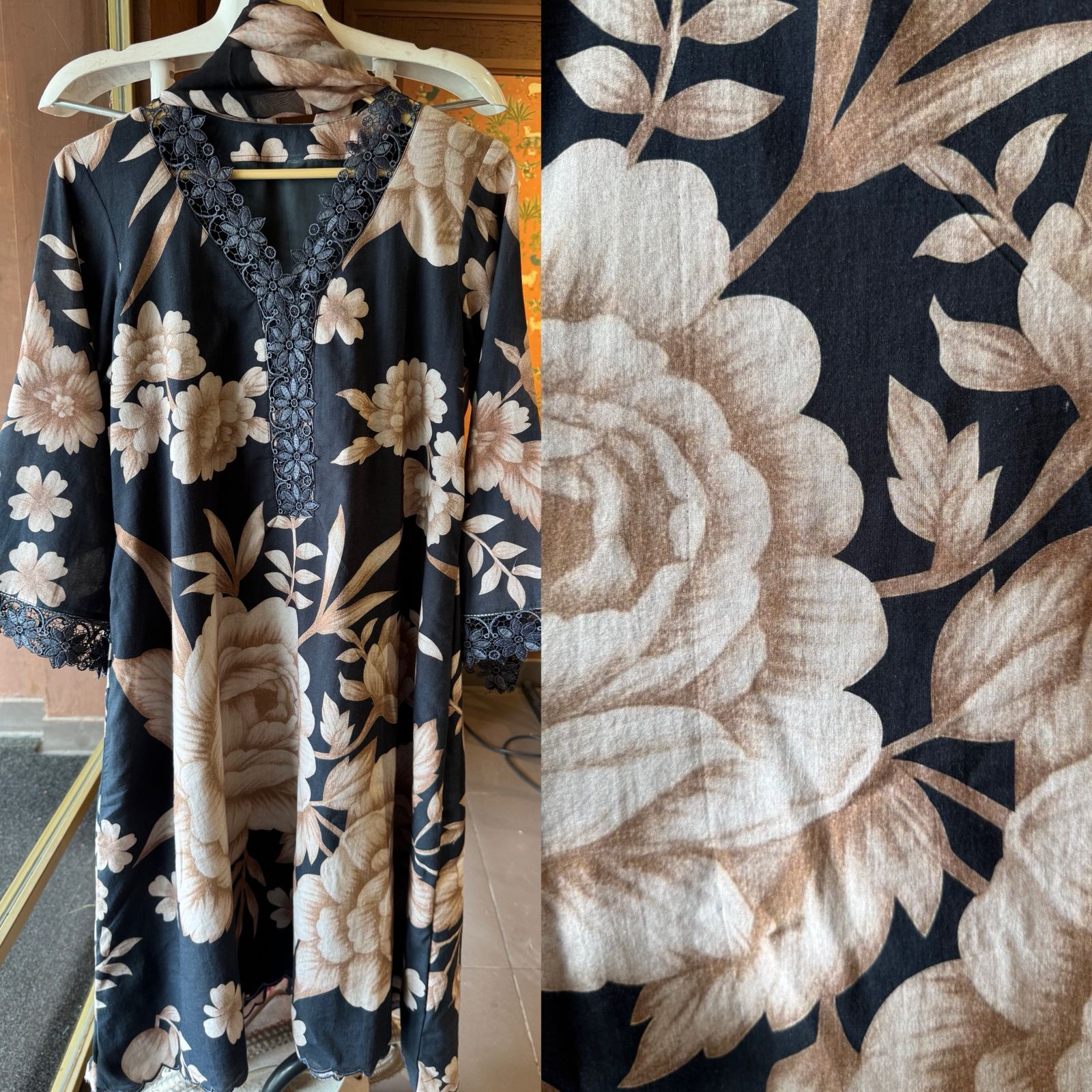 Soft Mul Cambric Cotton Floral digital printed Stitched Suit