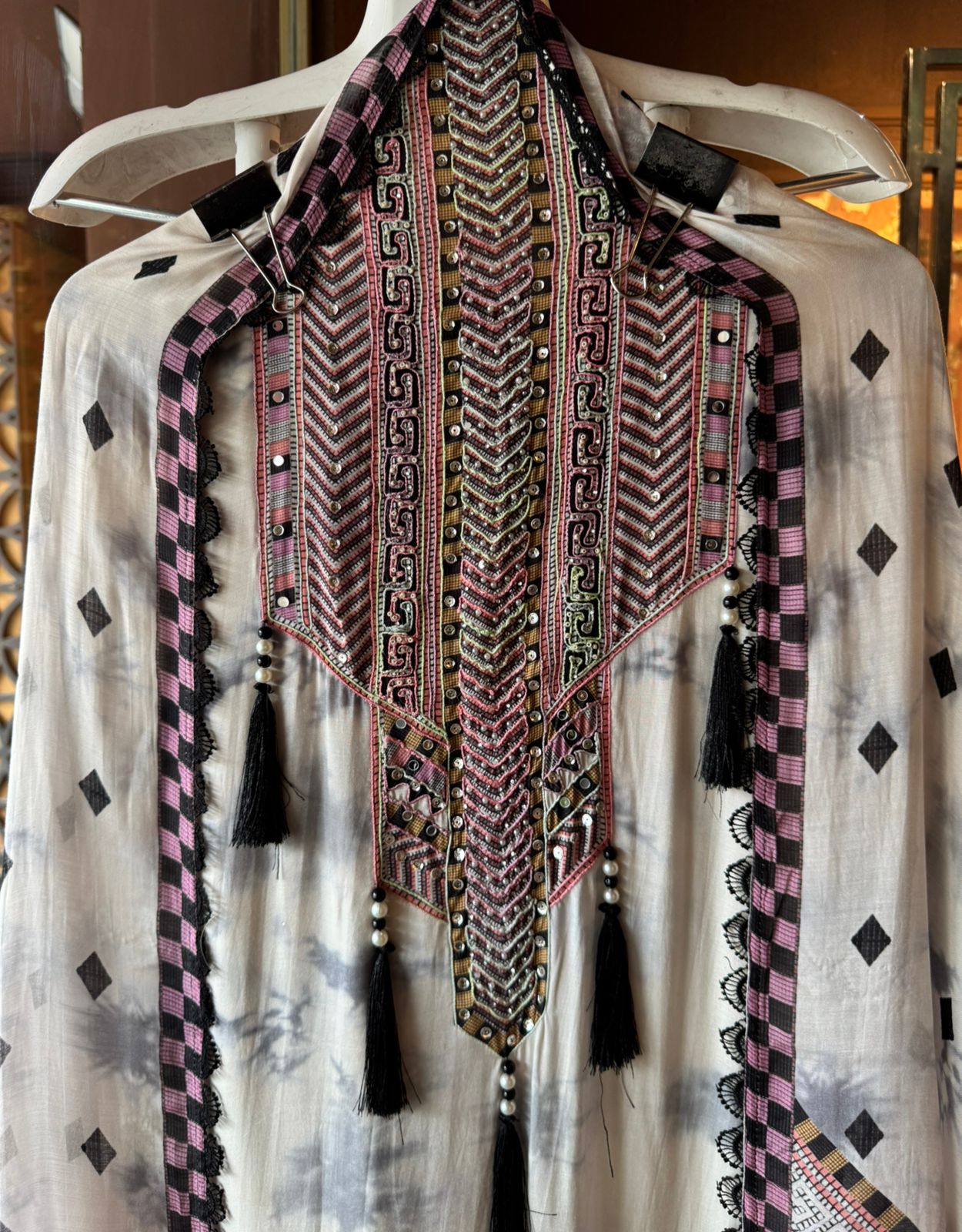 Pure Soft Mul muslin Tie and Dye  printed shirt