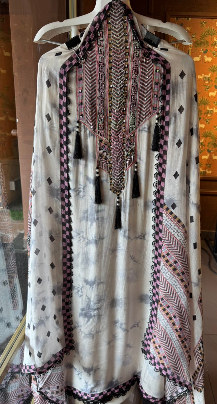 Pure Soft Mul muslin Tie and Dye  printed shirt