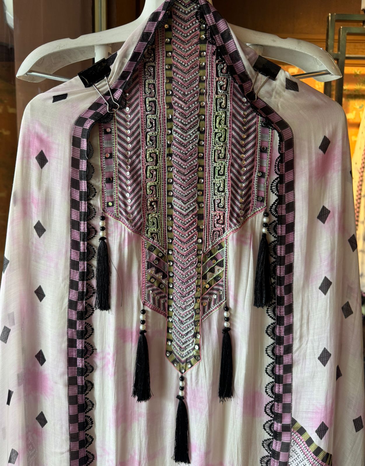 Pure Soft Mul muslin Tie and Dye  printed shirt