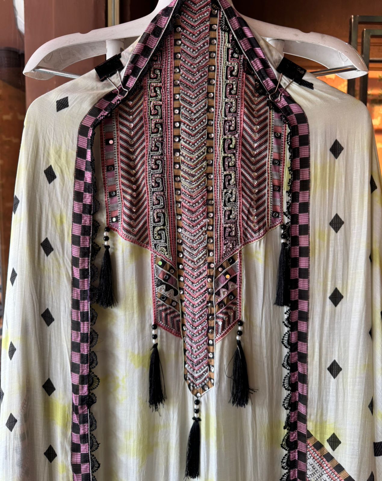 Pure Soft Mul muslin Tie and Dye  printed shirt