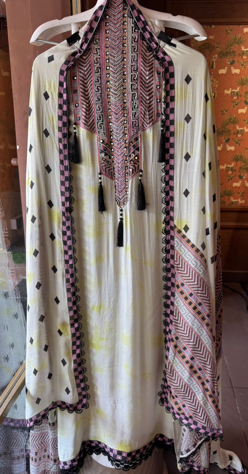 Pure Soft Mul muslin Tie and Dye  printed shirt