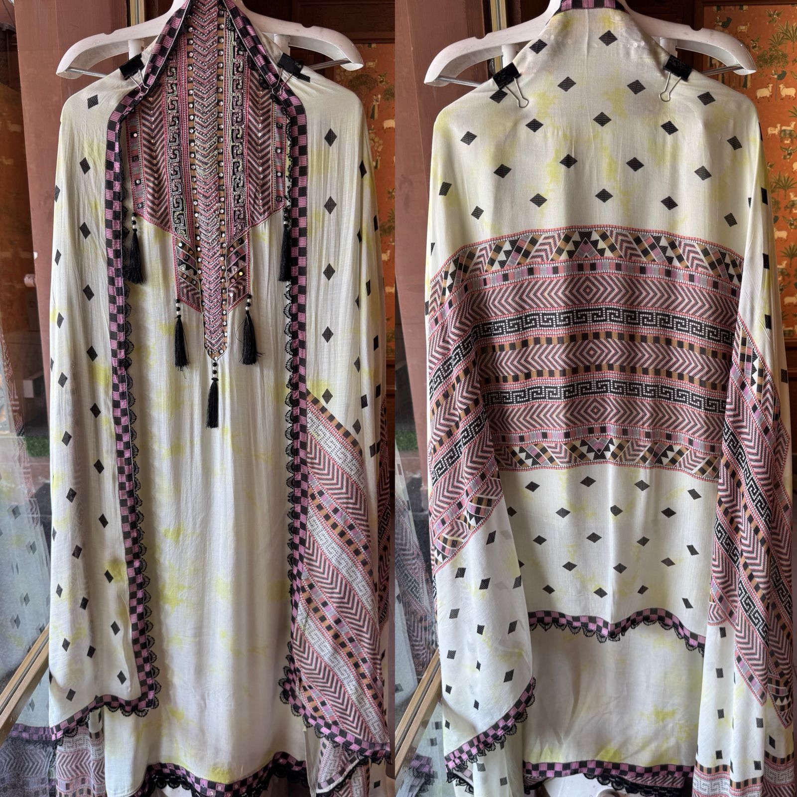 Pure Soft Mul muslin Tie and Dye  printed shirt