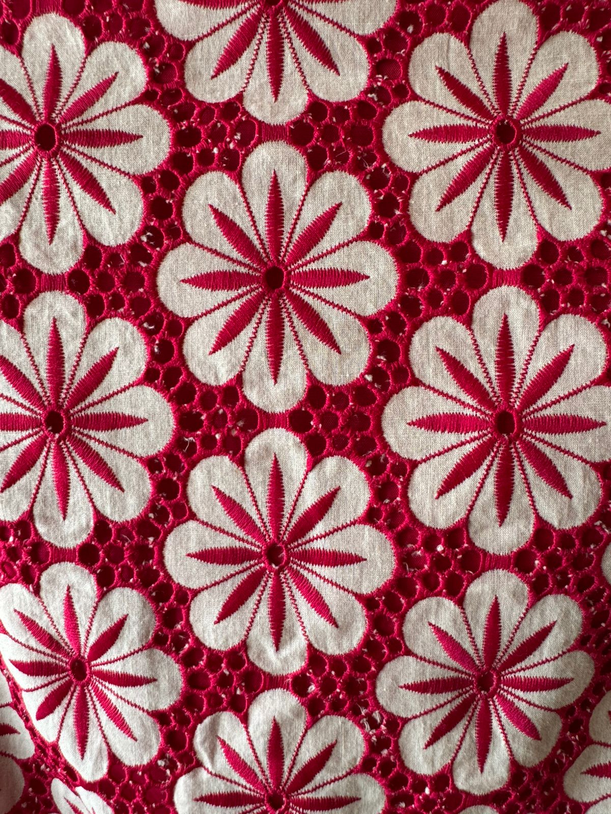 Imported Floral Crochia fabric beautifully designed