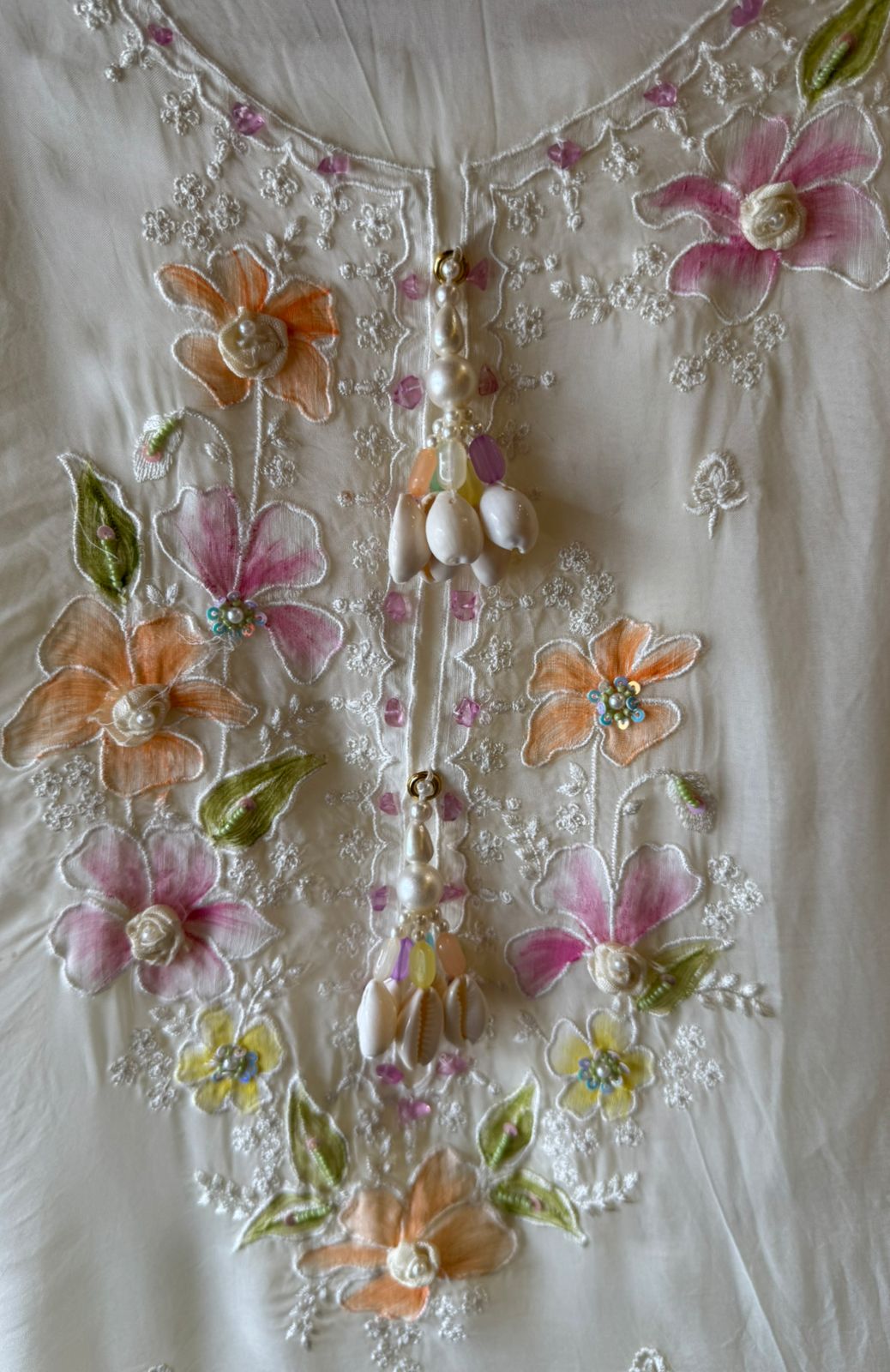 Soft organza UnstitchedSuit piece