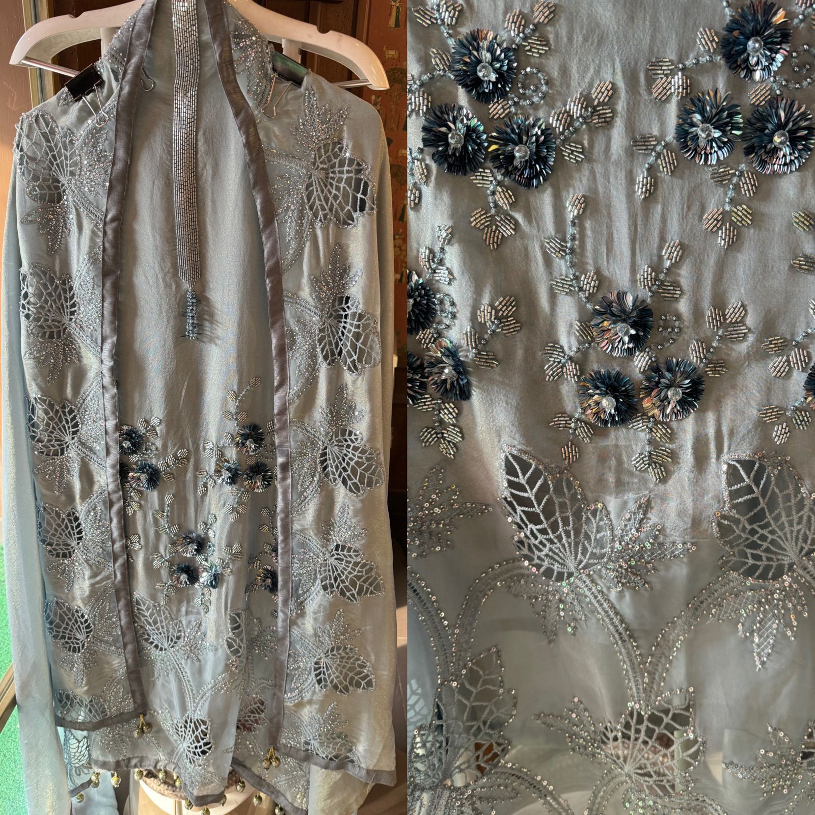 Shimmer tissue Unstitched shirt