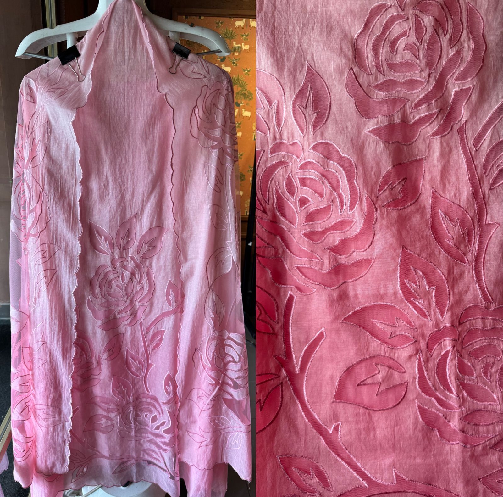 Pure Mul Chanderi ombré shades unstitched Kurta