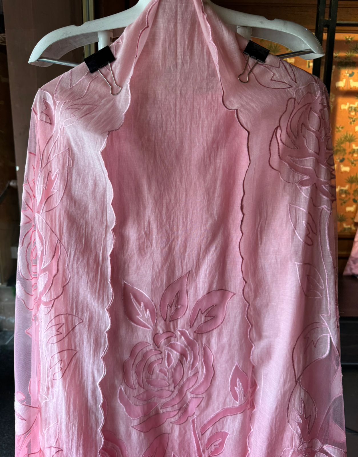 Pure Mul Chanderi ombré shades unstitched Kurta