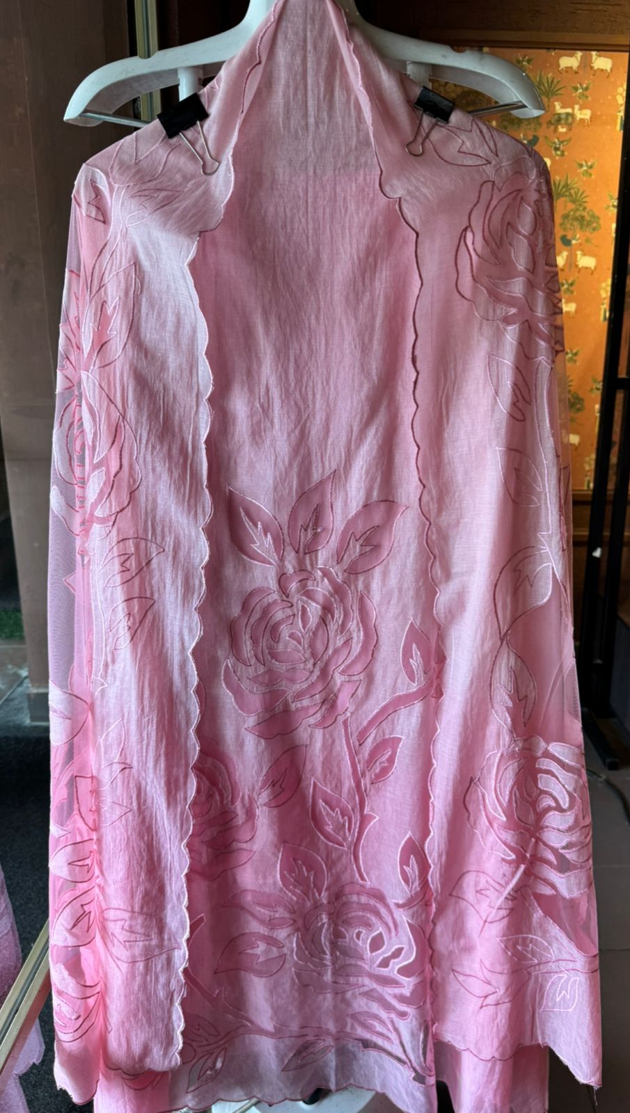 Pure Mul Chanderi ombré shades unstitched Kurta