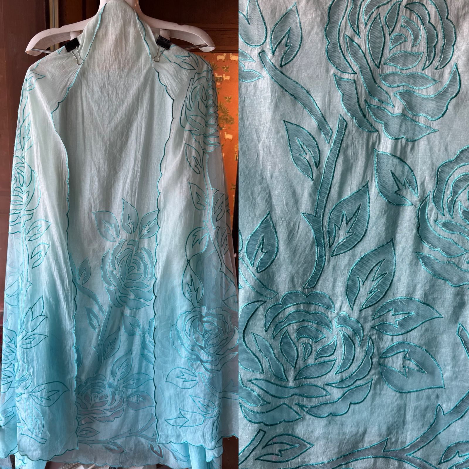 Pure Mul Chanderi ombré shades unstitched Kurta