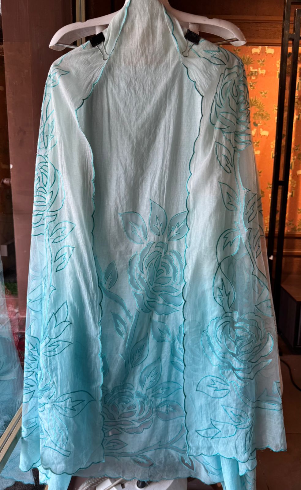 Pure Mul Chanderi ombré shades unstitched Kurta