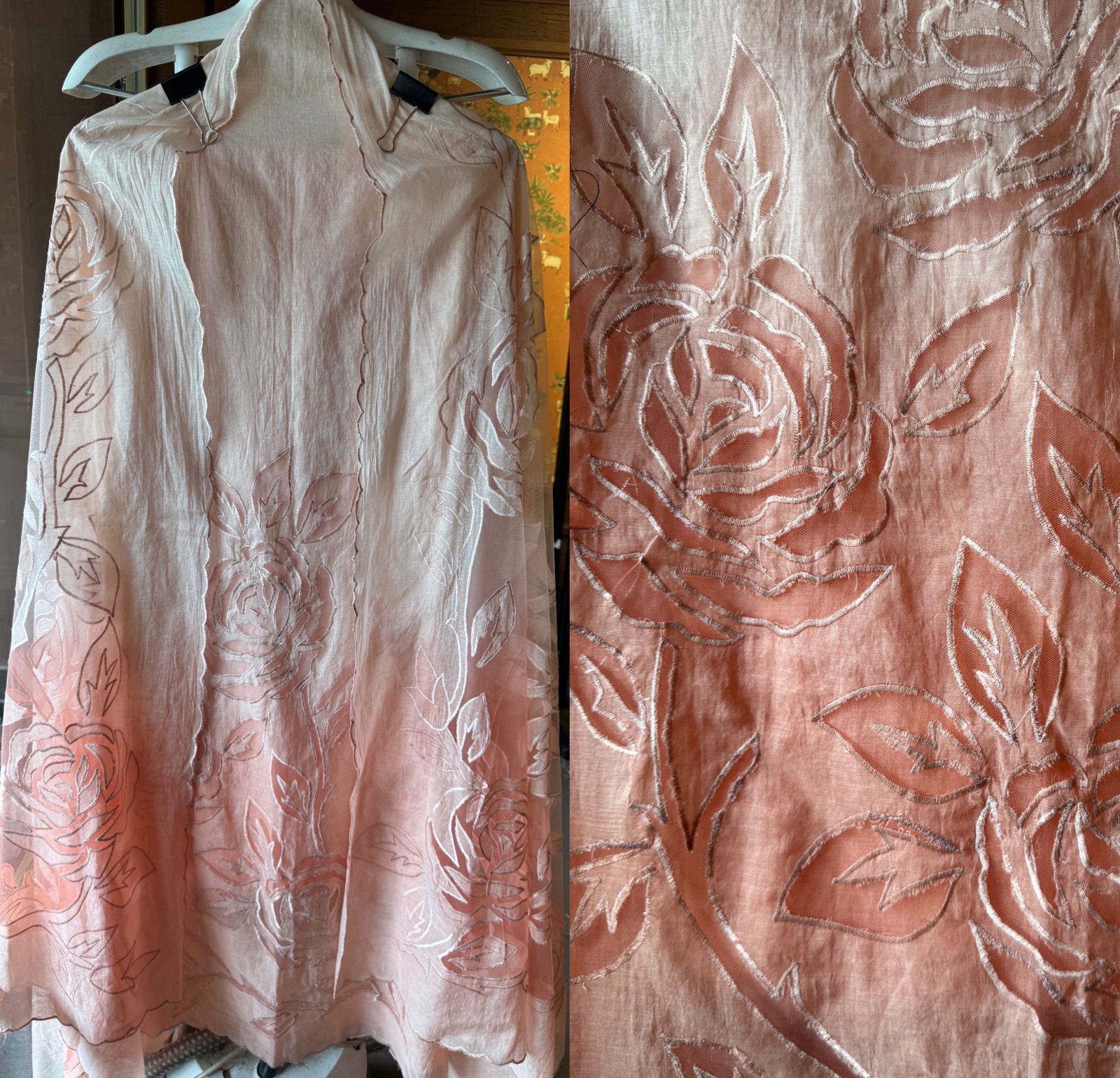 Pure Mul Chanderi ombré shades unstitched Kurta