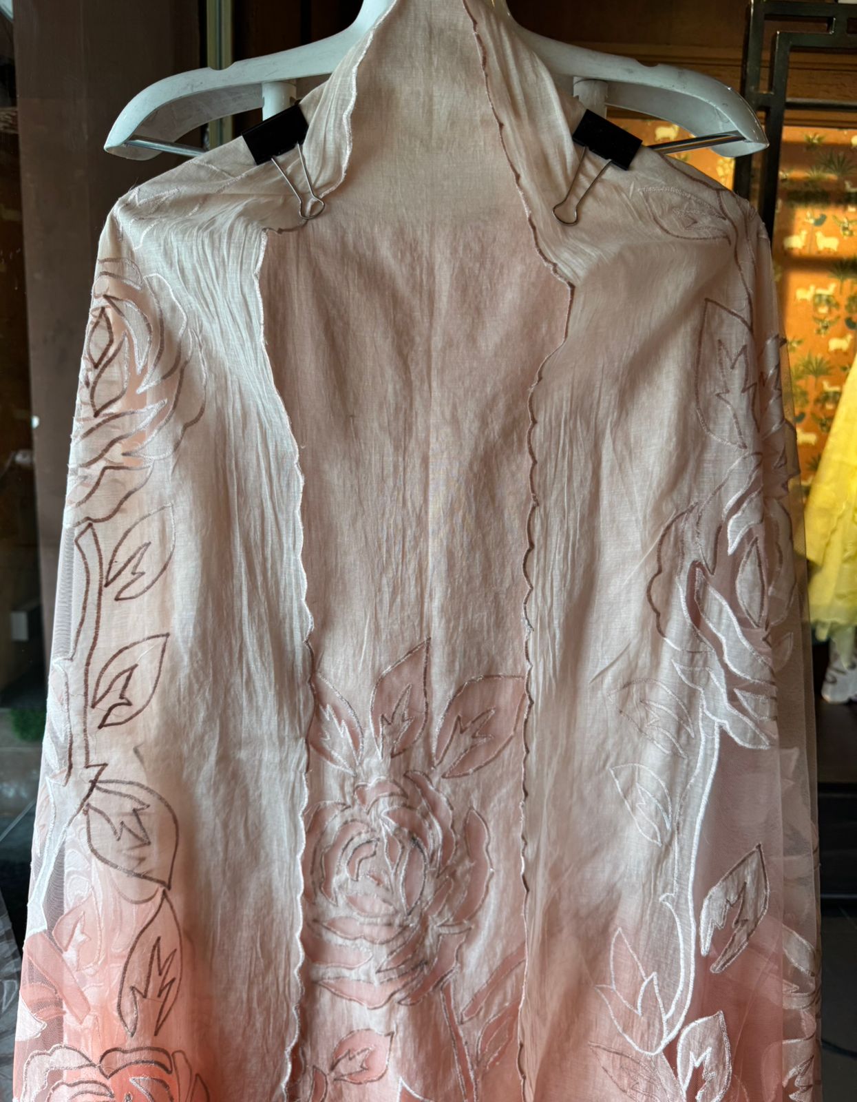 Pure Mul Chanderi ombré shades unstitched Kurta