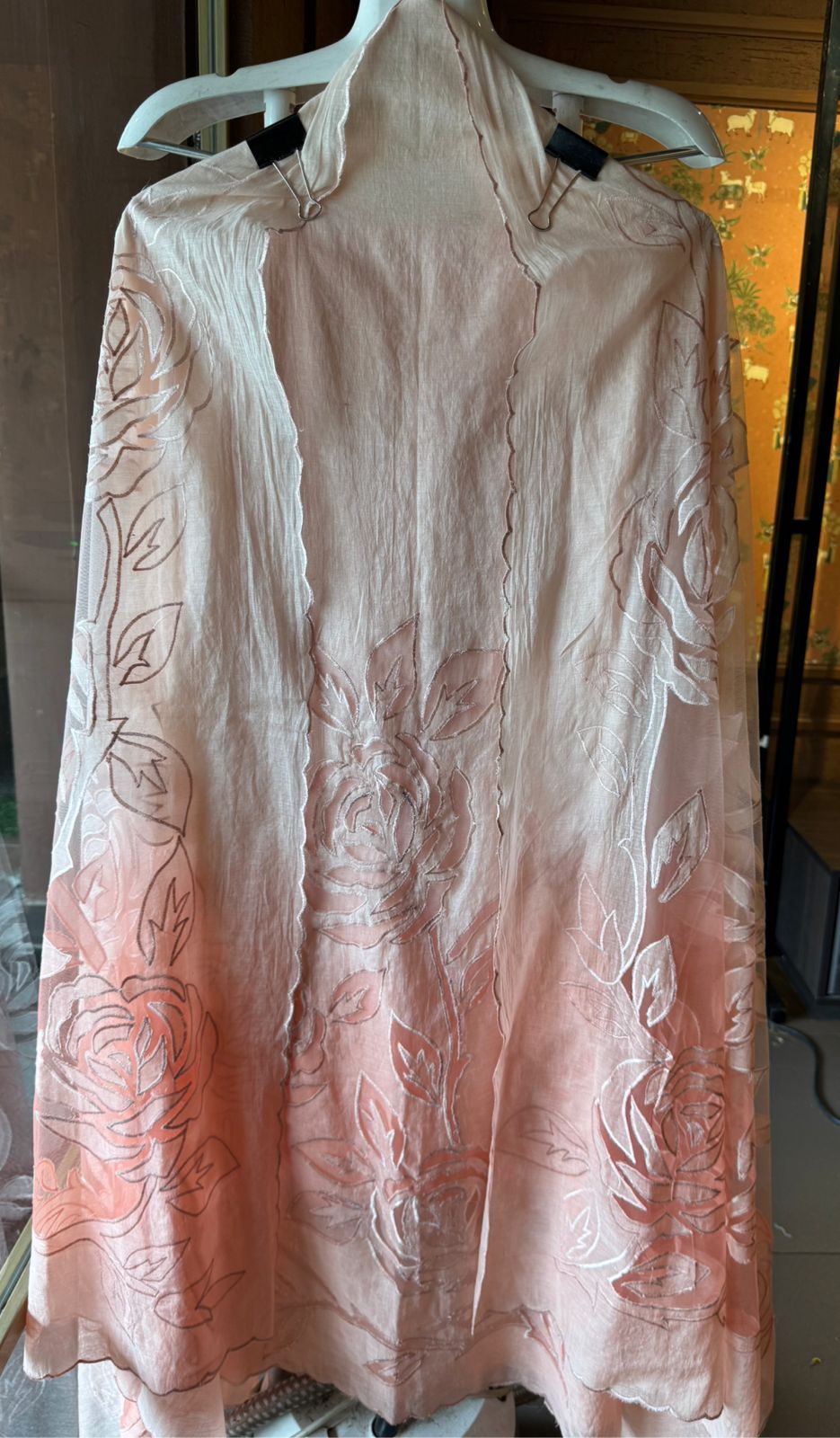 Pure Mul Chanderi ombré shades unstitched Kurta