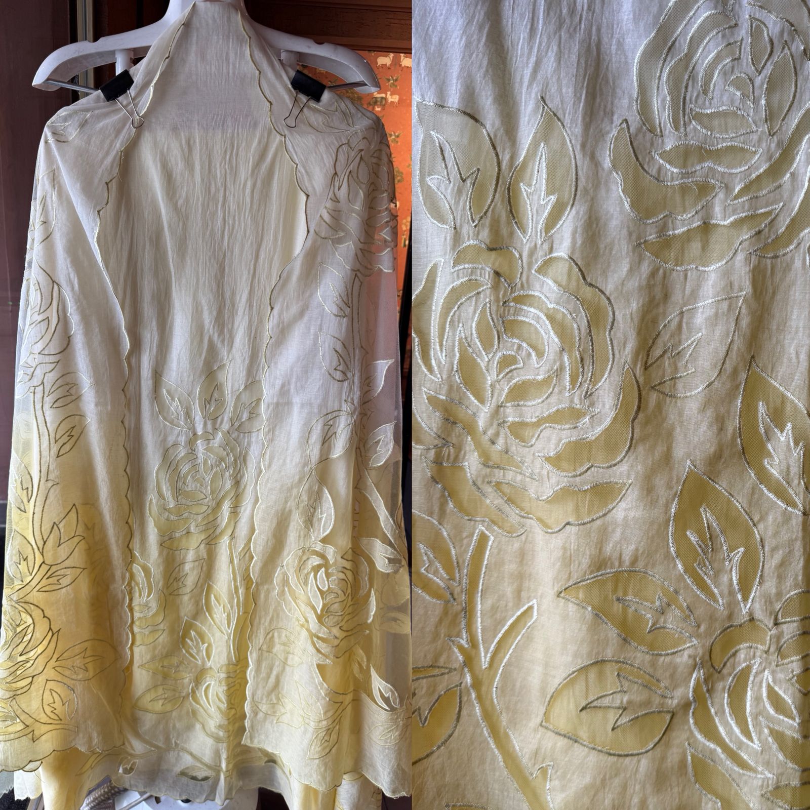 Pure Mul Chanderi ombré shades unstitched Kurta