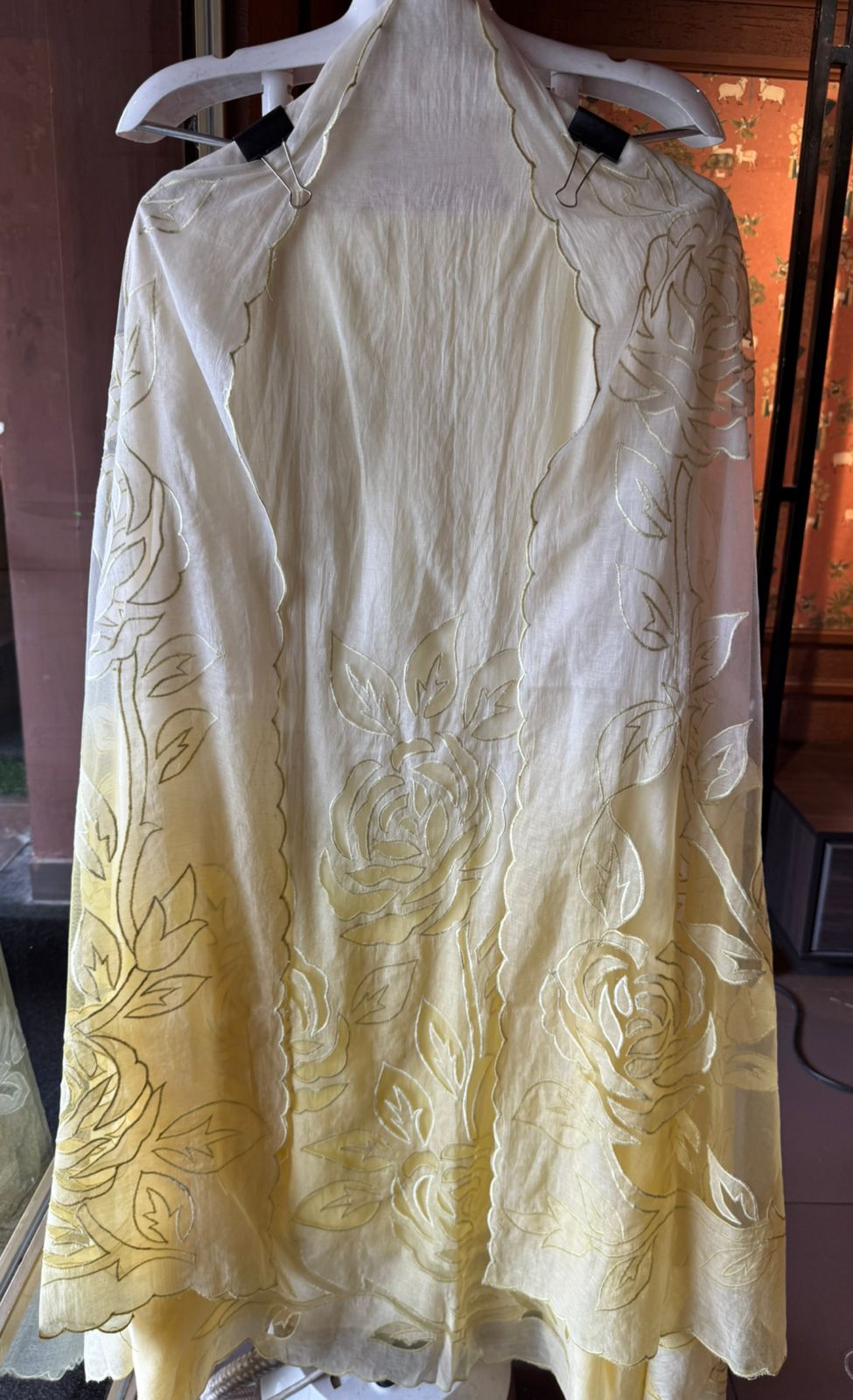 Pure Mul Chanderi ombré shades unstitched Kurta