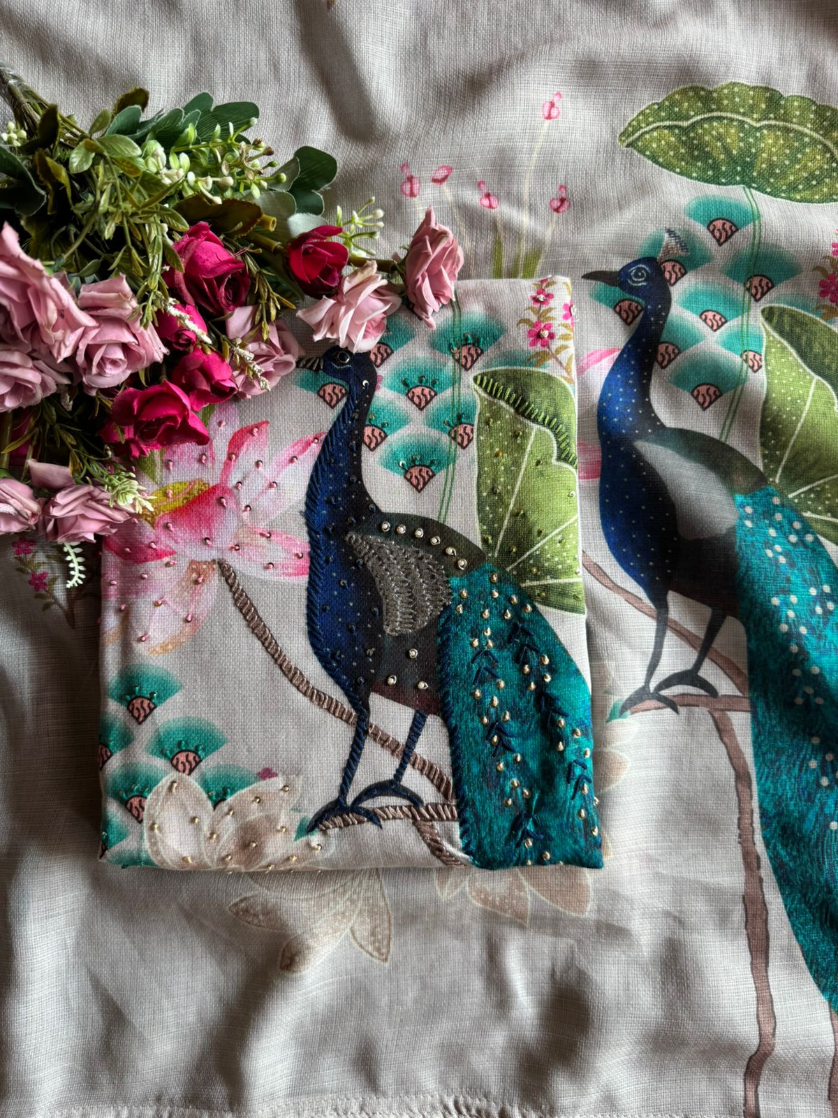 Handloom cotton Unstitched Shirt design