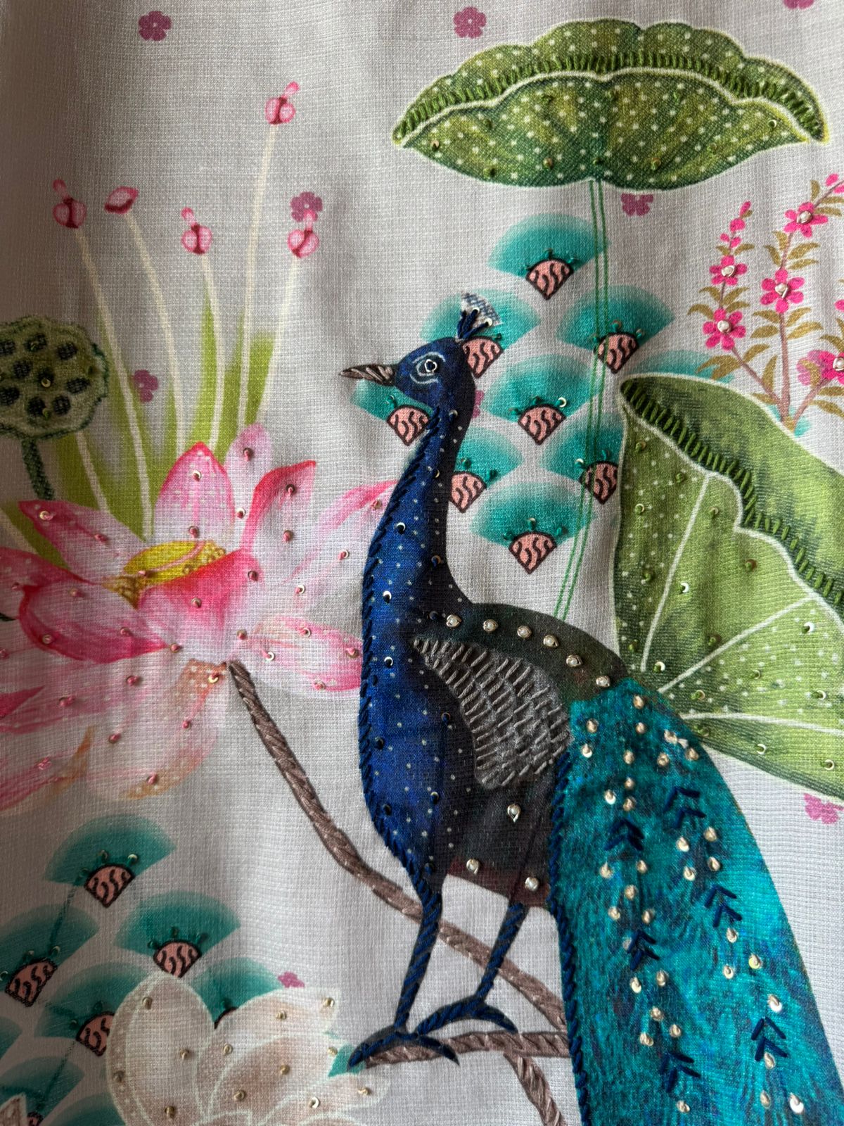 Handloom cotton Unstitched Shirt design