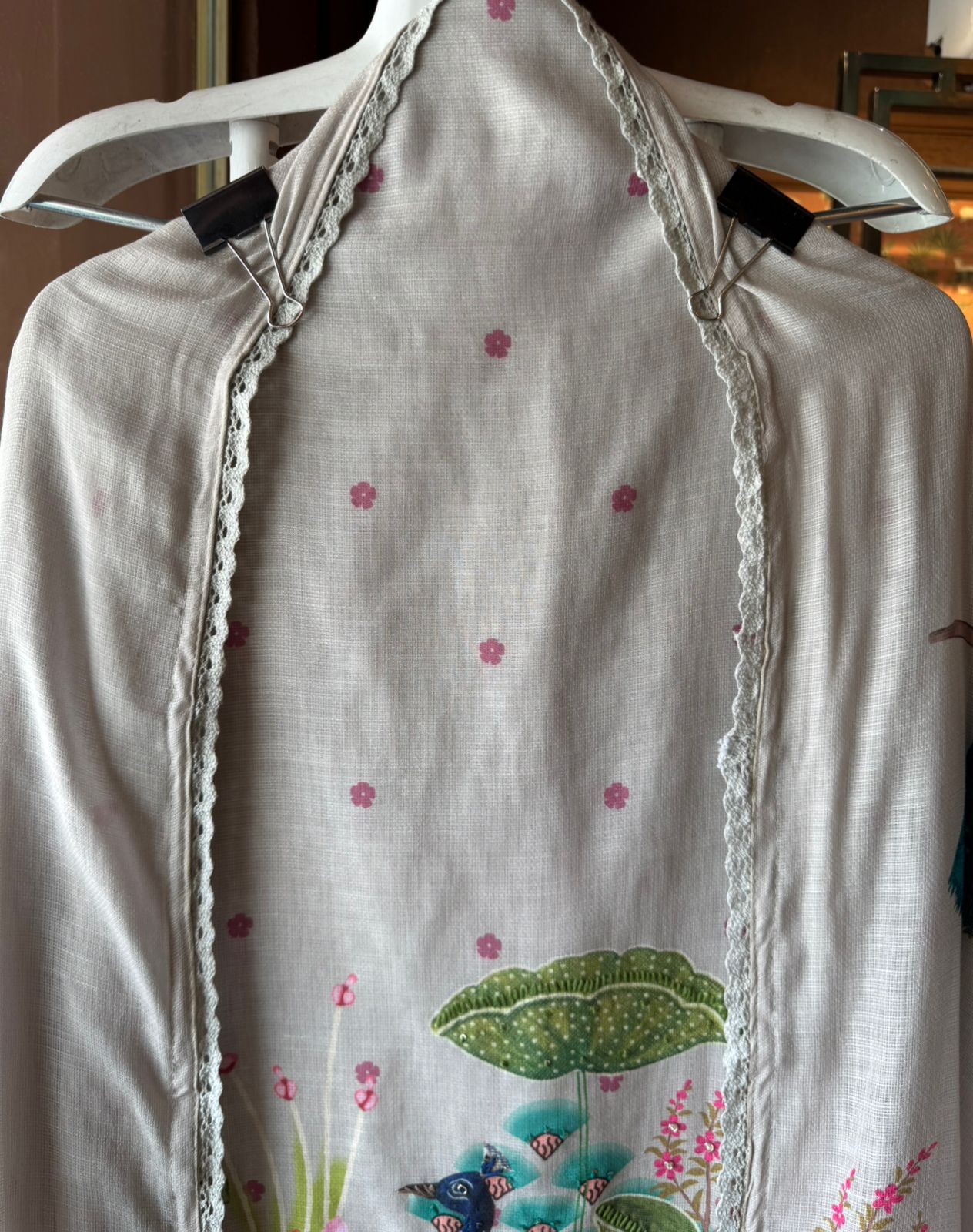 Handloom cotton Unstitched Shirt design