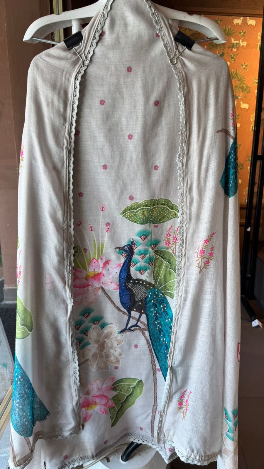 Handloom cotton Unstitched Shirt design