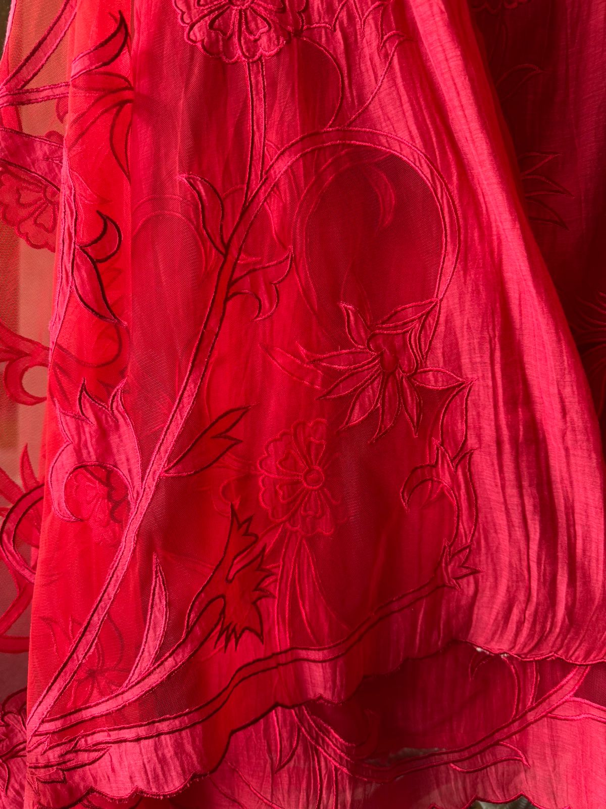 Pure Mul Crushed Chanderi unstitched Kurta