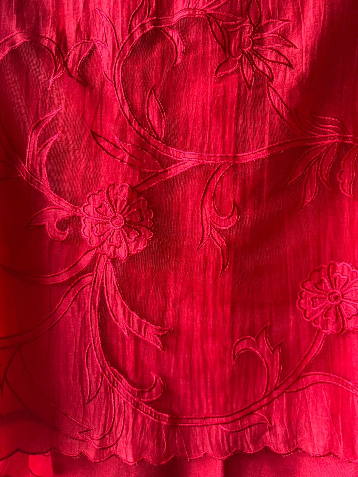 Pure Mul Crushed Chanderi unstitched Kurta