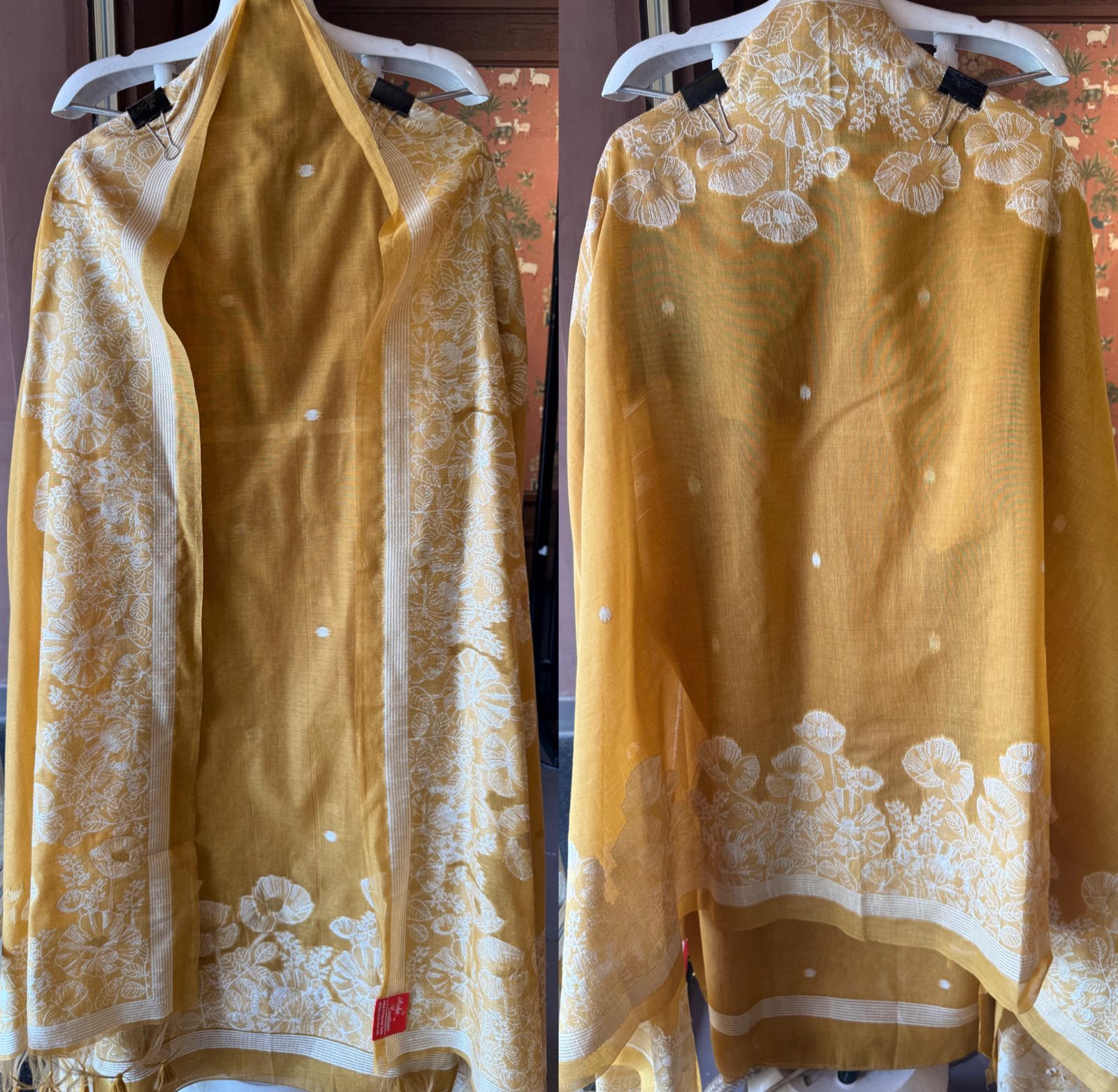 Pure jamdaani Unstitched Suit