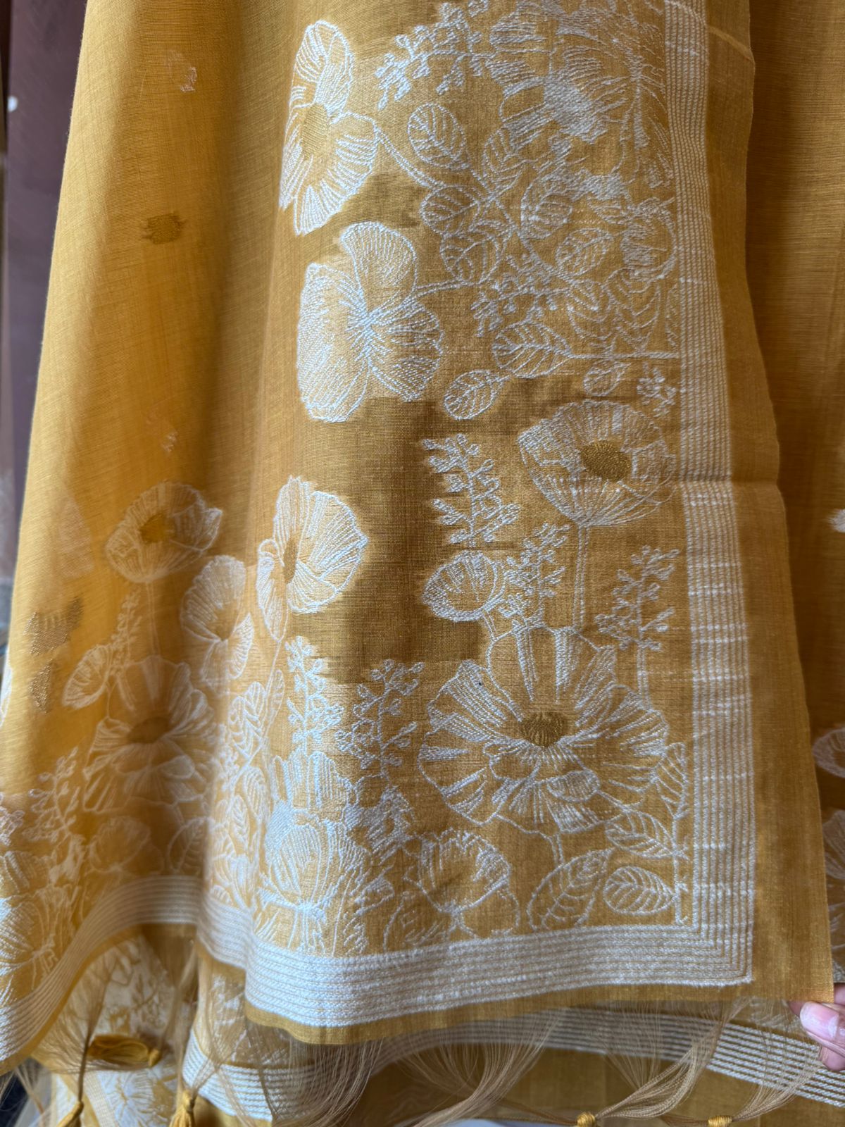 Pure jamdaani Unstitched Suit